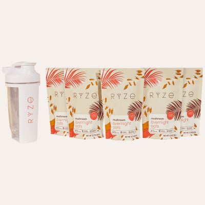 RYZE Mushroom Overnight Oats Starter Pack - Fresh Morning